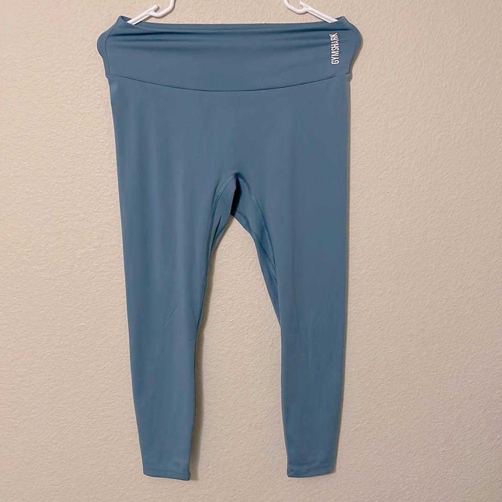 Blue Gymshark Seamless Training 7/8 Leggings